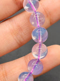 Lavender Quartz Bracelet 8 mm Size, AAA Quality- 7.5'' Length-code 0.MX- Natural Lavender Quartz Round Bracelet. origin Brazil. weight 18-GM