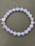 Lavender Quartz Bracelet 8 mm Size, AAA Quality- 7.5'' Length-code 0.MX- Natural Lavender Quartz Round Bracelet. origin Brazil. weight 18-GM