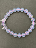 Lavender Quartz Bracelet 8 mm Size, AAA Quality- 7.5'' Length-code 0.MX- Natural Lavender Quartz Round Bracelet. origin Brazil. weight 18-GM