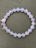 Lavender Quartz Bracelet 8 mm Size, AAA Quality- 7.5'' Length-code 0.MX- Natural Lavender Quartz Round Bracelet. origin Brazil. weight 18-GM