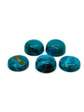 Blue Opalina Round Cabs - 16 mm Size - Pack of 1 Pc- Natural Opalina Cabochons - Origin Peru- AAA Quality