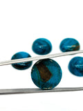 Blue Opalina Round Cabs - 13 mm Size - Pack of 1 Pc- Natural Opalina Cabochons - Origin Peru- AAA Quality