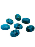 Blue Opalina Oval Cabs - 13X18 mm Size - Natural Opalina Cabochons - Pack of 2 Piece Origin chili- AAA Quality
