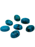 Blue Opalina Oval Cabs - 13X18 mm Size - Natural Opalina Cabochons - Pack of 2 Piece Origin chili- AAA Quality