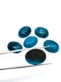 Blue Opalina Oval Cabs - 12X16 mm Size - Natural Opalina Cabochons - Pack of 2 Piece Origin chili- AAA Quality