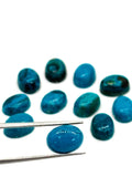 Blue Opalina Oval Cabs -8x10mm ,7x9mm, 6x8mm Natural Opalina Cabochons - Pack of 5 Piece Origin chili- AAA Quality