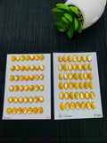 Yellow MOP Oval Cabs • 8x10/ 8x12 mm Size • AAA Quality • Mother of Pearl Cabochons