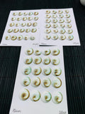 Shiva Shell Round Flat Cabs • 12/14/15 mm Size • AAA Quality • Shiva Shell Cabochons