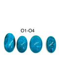 Blue Opalina Oval Cabs - Natural Opalina Cabochons - Origin chili- AAA Quality