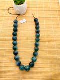 Kyanite Bicolor Round Beads - 17 mm Size - Code #K1 - AAA Quality - Length 40 cm- Natural Kyanite Round Beads