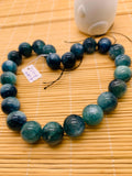 Kyanite Bicolor Round Beads - 17 mm Size - Code #K1 - AAA Quality - Length 40 cm- Natural Kyanite Round Beads