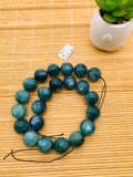 Kyanite Bicolor Round Beads - 18 mm Size - Code #K2 - AAA Quality - Length 40 cm- Natural Kyanite Round Beads