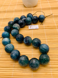 Kyanite Bicolor Round Beads - 18 mm Size - Code #K3 - AAA Quality - Length 40 cm- Natural Kyanite Round Beads
