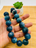 Kyanite Bicolor Round Beads - 18 mm Size - Code #K3 - AAA Quality - Length 40 cm- Natural Kyanite Round Beads