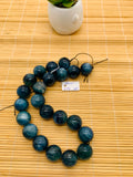 Kyanite Bicolor Round Beads - 18 mm Size - Code #K3 - AAA Quality - Length 40 cm- Natural Kyanite Round Beads