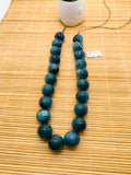 Kyanite Bicolor Round Beads - 19 mm Size - Code #K4 - AAA Quality - Length 40 cm- Natural Kyanite Round Beads