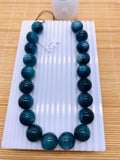 Kyanite Bicolor Round Beads - 20 mm Size - Code #K6 - AAA Quality - Length 40 cm- Natural Kyanite Round Beads- Rare Beads