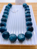 Kyanite Bicolor Round Beads - 20 mm Size - Code #K6 - AAA Quality - Length 40 cm- Natural Kyanite Round Beads- Rare Beads