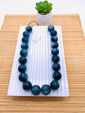 Kyanite Bicolor Round Beads - 20 mm Size - Code #K6 - AAA Quality - Length 40 cm- Natural Kyanite Round Beads- Rare Beads