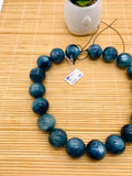 Kyanite Bicolor Round Beads - 21 mm Size - Code #K8 - AAA Quality - Length 40 cm- Natural Kyanite Round Beads