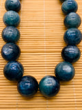 Kyanite Bicolor Round Beads - 22 mm Size - Code #K9 - AAA Quality - Length 40 cm- Natural Kyanite Round Beads