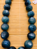 Kyanite Bicolor Round Beads - 22 mm Size - Code #K9 - AAA Quality - Length 40 cm- Natural Kyanite Round Beads