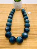 Kyanite Bicolor Round Beads - 22 mm Size - Code #K9 - AAA Quality - Length 40 cm- Natural Kyanite Round Beads