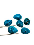 Blue Opalina Pear Cabs-Size 12x16 MM - Natural Opalina Cabochons - Pack of 1 Piece Origin chili- AAA Quality