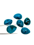 Blue Opalina Pear Cabs-Size 12x16 MM - Natural Opalina Cabochons - Pack of 1 Piece Origin chili- AAA Quality