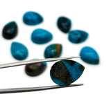 Blue Opalina Pear Cabs-Size 10x14 MM - Natural Opalina Cabochons -Pack of 2 Piece Origin chili- AAA Quality