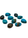 Blue Opalina Pear Cabs-Size 10x14 MM - Natural Opalina Cabochons -Pack of 2 Piece Origin chili- AAA Quality