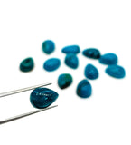Blue Opalina Pear Cabs-Size 6x9 MM - Natural Opalina Cabochons - Pack of 5 Piece Origin chili- AAA Quality