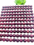 8 mm Purple Spiny Oyster Shell Round Cabs • Pack of 2 Pcs • AAA Quality • Natural Spiny Oyster Shell Cabochon