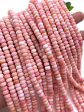 6mm Queen Conch Shell Roundel Beads • Length 40 cm • AAA Quality • Natural Pink Queen Conch Shell Rondelle Beads