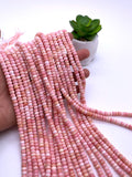 6mm Queen Conch Shell Roundel Beads • Length 40 cm • AAA Quality • Natural Pink Queen Conch Shell Rondelle Beads