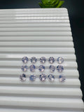 6 mm Lavender Quartz Round Cut - Pack of 4 Pcs - Light Lavender Color - AAA Quality