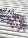 6 mm Lavender Quartz Round Cut - Pack of 4 Pcs - Medium Lavender Color - AAA Quality
