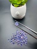 6 mm Lavender Quartz Round Cut - Pack of 2 Pcs -Dark Lavender Color - AAA Quality