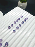 6 mm Lavender Quartz Round Cut - Pack of 2 Pcs -Dark Lavender Color - AAA Quality