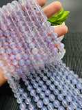 Lavender Quartz Round Beads 8 mm Size - AAAA Quality- 40 cm Length- Natural Lavender Quartz Beads