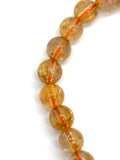 Golden Rutile Bracelet •8mm Size • Code Q9• Weight 17.9 gm - 4A Quality • Natural Rutilated Quartz Bracelet