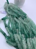 Green Strawberry Quartz faceted Heishi 6 - 6.5 mm - AAA Quality- Faceted heishi/ Tyre beads - Length 16 Inch