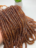 Hessonite Garnet faceted Heishi 4.5 / 5 mm - Length 16" - Hessonite Garnet Heishi Tyre Beads