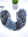 Moss Aquamarine Roundel Beads - 4/ 4.5 mm- Length 14 " - AAA Quality- Natural Moss Aquamarine Rondelle Beads