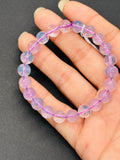 Lavender Quartz Bracelet 8 mm Size, AAA Quality- 7.5'' Length-code 0.MX- Natural Lavender Quartz Round Bracelet. origin Brazil. weight 18-GM