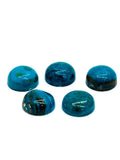 Blue Opalina Round Cabs - 12 mm Size - Pack of 2 Pc- Natural Opalina Cabochons - Origin Peru- AAA Quality