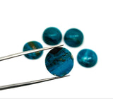 Blue Opalina Round Cabs - 16 mm Size - Pack of 1 Pc- Natural Opalina Cabochons - Origin Peru- AAA Quality