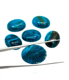Blue Opalina Oval Cabs - 15x20 mm Size - Natural Opalina Cabochons - Pack of 1 Piece Origin chili- AAA Quality