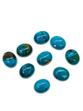 Blue Opalina Oval Cabs - 9X11 mm Size - Natural Opalina Cabochons - Pack of 4 Piece Origin chili- AAA Quality