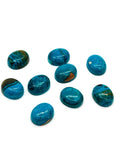 Blue Opalina Oval Cabs - 9X11 mm Size - Natural Opalina Cabochons - Pack of 4 Piece Origin chili- AAA Quality